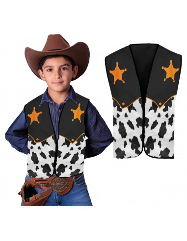 DISFRAZ CHALECO COWBOY SHERIFF, INFANTIL DISFRAZ CHALECO COWBOY SHERIFF, INFANTIL