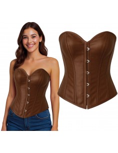 DISFRAZ CORSET MARRON, ADULTOS