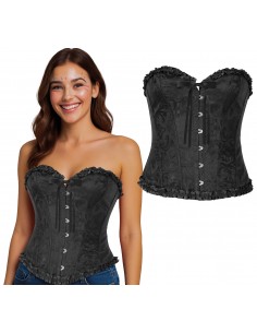 DISFRAZ CORSET NEGRO, ADULTOS