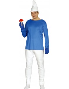 DISFRAZ ENANITO PITUFO AZUL 2