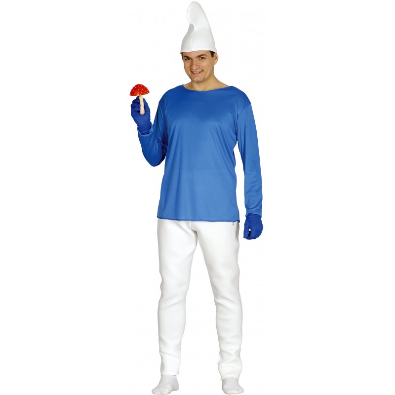 DISFRAZ ENANITO PITUFO AZUL DISFRAZ ENANITO PITUFO AZUL