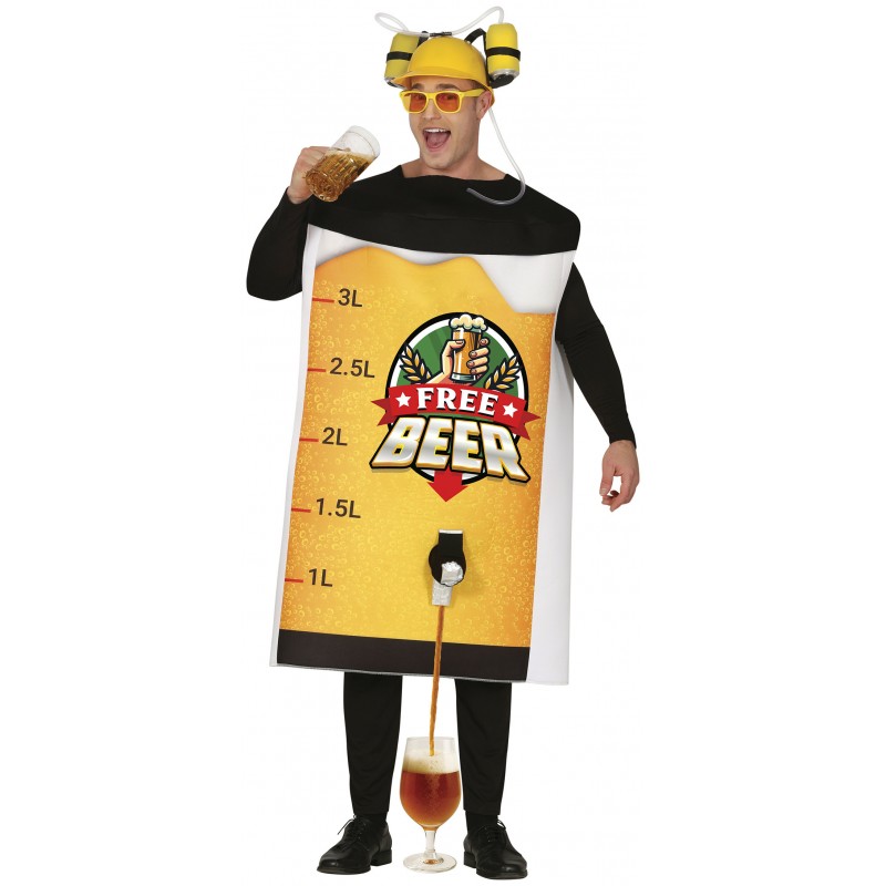 DISFRAZ CERVECERO CON GRIFO, ADULTOS  DISFRAZ CERVECERO CON GRIFO, ADULTOS