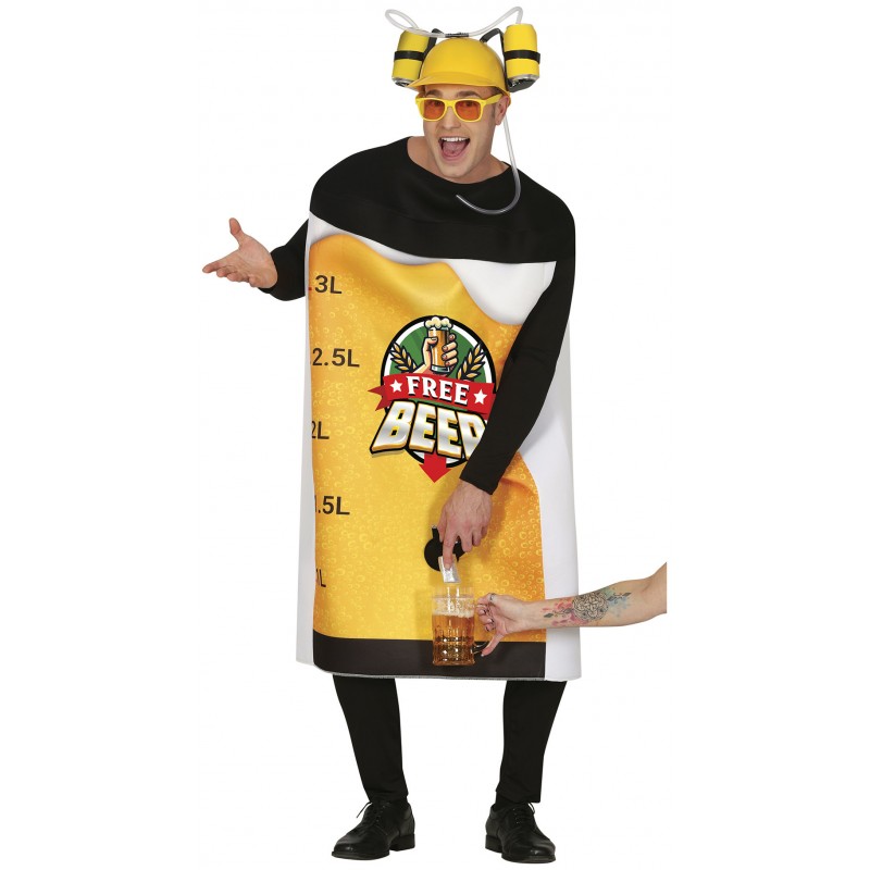DISFRAZ CERVECERO CON GRIFO, ADULTOS  DISFRAZ CERVECERO CON GRIFO, ADULTOS