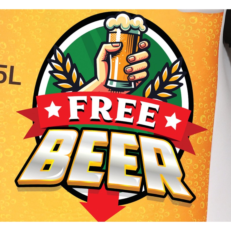 DISFRAZ CERVECERO CON GRIFO, ADULTOS  DISFRAZ CERVECERO CON GRIFO, ADULTOS