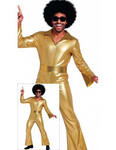 DISFRAZ DISCOTEQUERO COWBOY DORADO, ADULTOS DISFRAZ DISCOTEQUERO COWBOY DORADO, ADULTOS