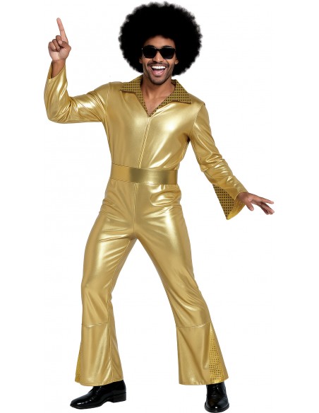 DISFRAZ DISCOTEQUERO COWBOY DORADO, ADULTOS DISFRAZ DISCOTEQUERO COWBOY DORADO, ADULTOS