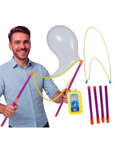 PALOS Y CUERDAS CON LIQUIDO PARA POMPAS DE JABON