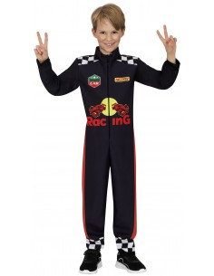 DISFRAZ PILOTO DE CARRERAS FORMULA 1 AZUL 2