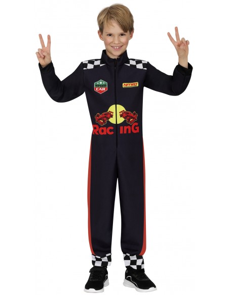 DISFRAZ PILOTO DE CARRERAS FORMULA 1 AZUL