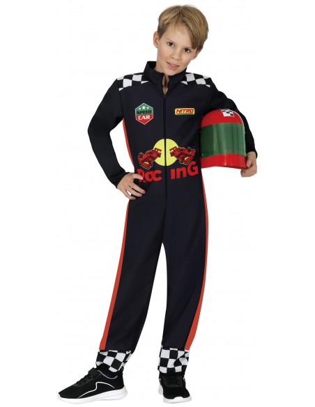 DISFRAZ PILOTO DE CARRERAS FORMULA 1 AZUL