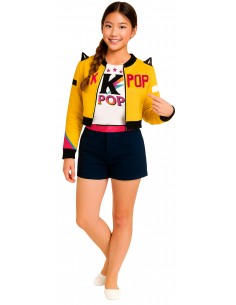 DISFRAZ K-POP RUMI AMARILLO 2