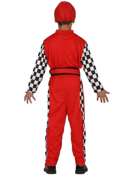 DISFRAZ PILOTO FORMULA 1 ROJO FERR