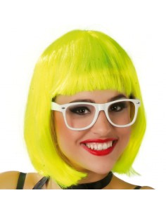 PELUCA MEDIA MELENA AMARILLA(ENVASE CAJA)