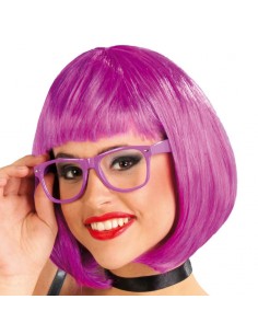 PELUCA MEDIA MELENA LILA(ENVASE CAJA)