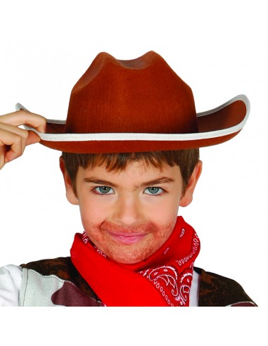 SOMBRERO VAQUERO FIELTRO  INFANTIL MARRON