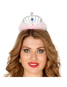 DIADEMA PLATA PLUMAS