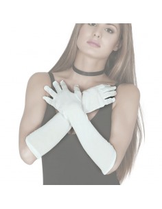 GUANTES LARGOS BLANCOS