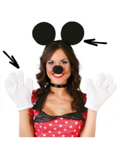 SET MICKEY mano diadema nariz