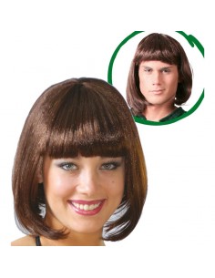 PELUCA MELENA CASTAÑA(ENVASE CAJA)