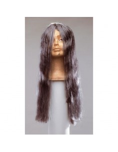 PELUCA LARGA LISA GRIS