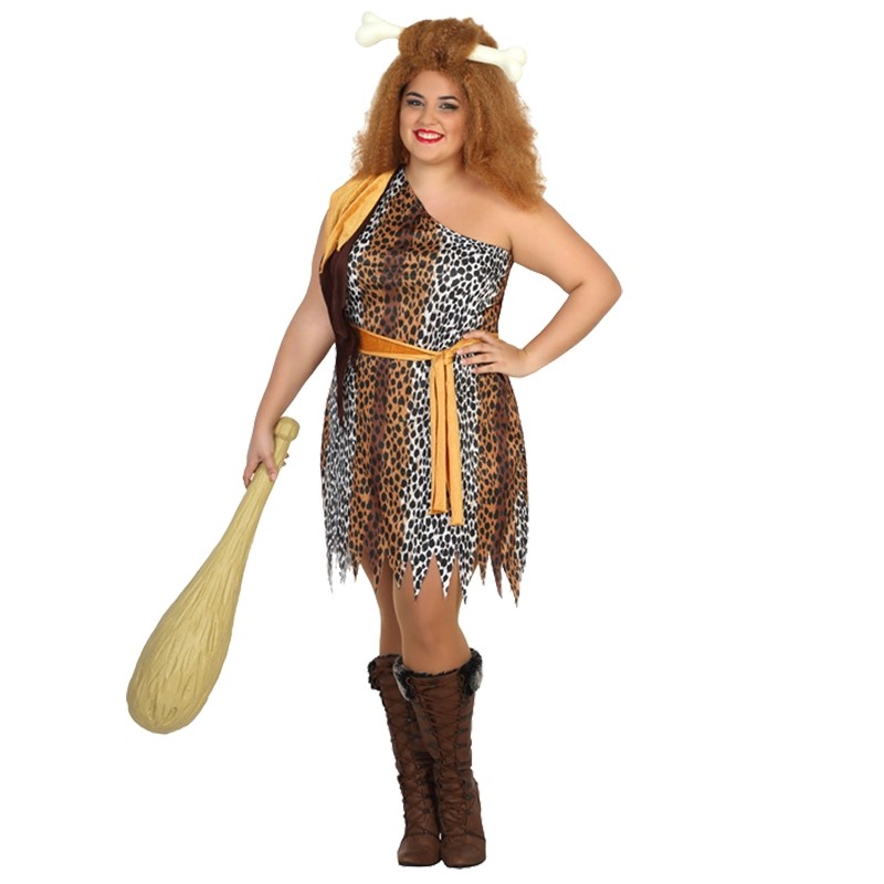 Disfraz de miel prehistórica para mujer, talla grande