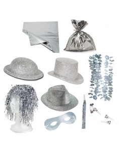 COTILLON PLATA LUJO GORRO