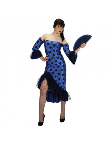 Disfraz de Flamenca azul