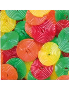 DISCOS DE FRUTAS DE COLORES