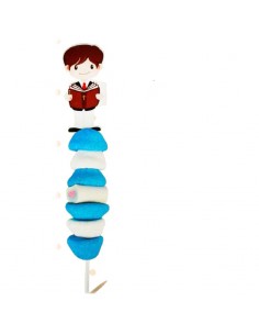 BROCHETAS  PINCHO DE COMUNION AZUL