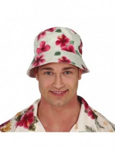 GORRO HAWAIANO FLORES