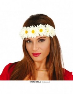 DIADEMA FLORES BLANCAS