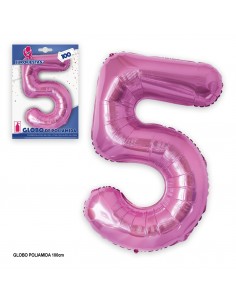 GLOBO FUCSIA NUMERO (5)