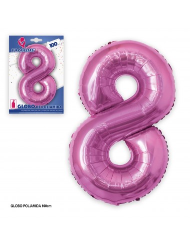 GLOBO FUCSIA NUMERO (8)