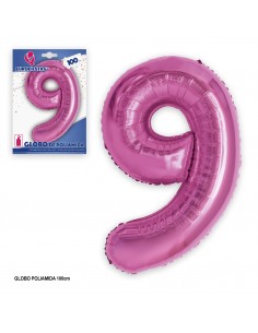 GLOBO FUCSIA NUMERO (9)