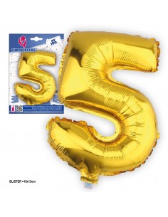 GLOBO ORO NUMERO (5)