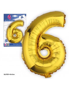 GLOBO ORO NUMERO (6)
